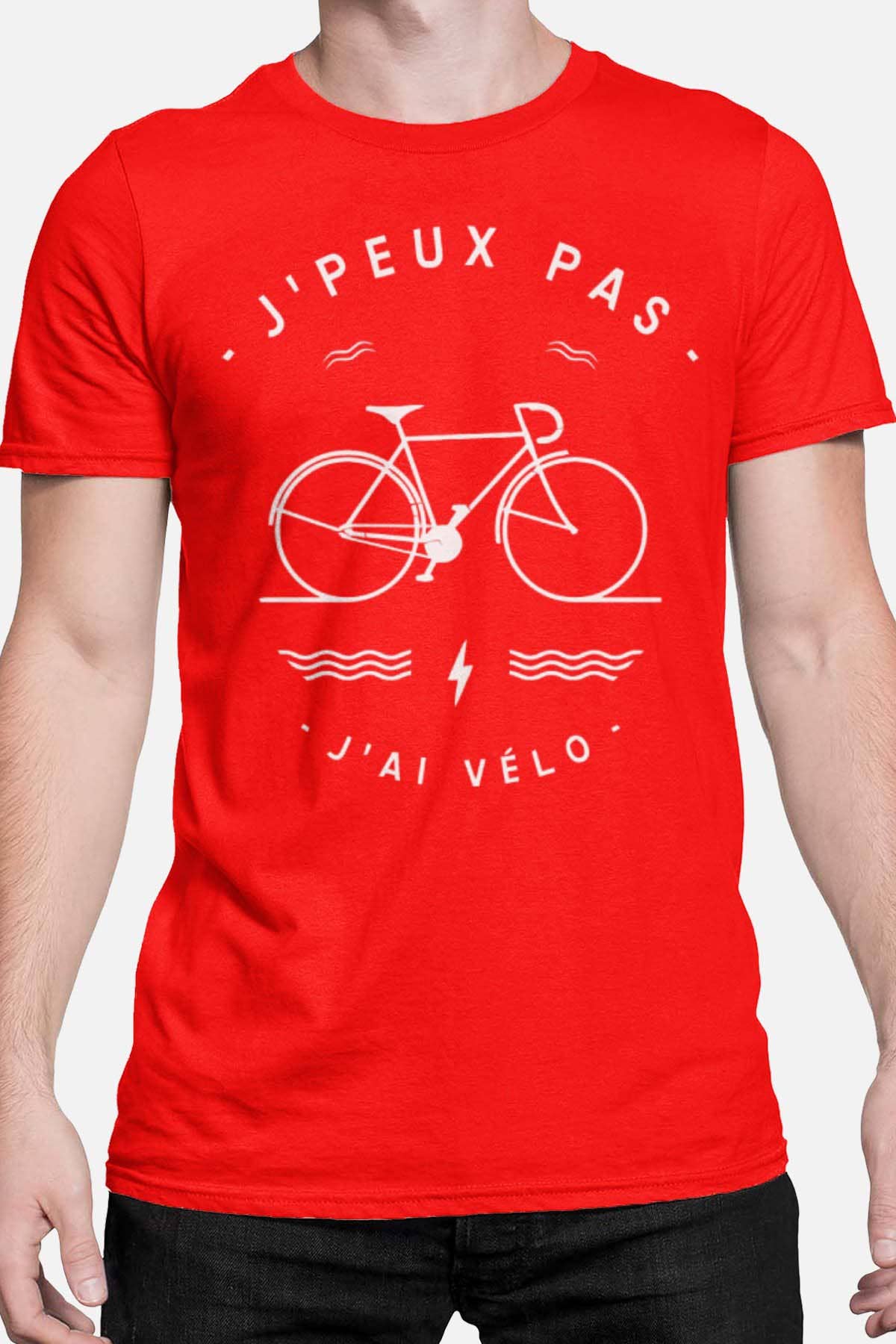 IALD - Venta al por mayor Camiseta serigrafiada - Hombre - Camiseta unisex de algodón 100 % con estampado "no puedo, bicicleta"0