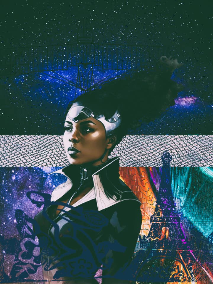 Bessie Flight Film Collage Kunstdruk voor wholesale door Blacartistry