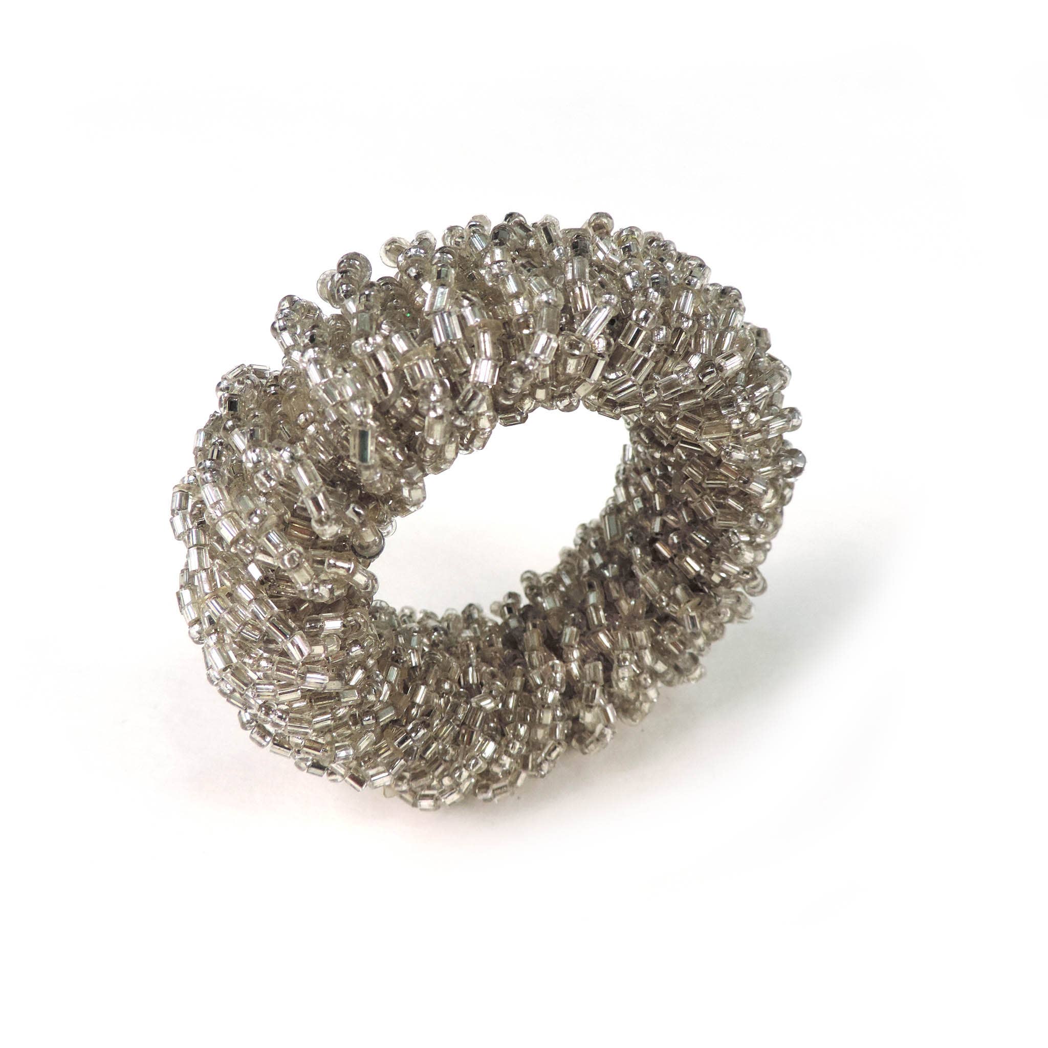 Trunkin' - Wholesale Napkin ring - Bling-Bling Napkin Ring in Silver, Set of 4