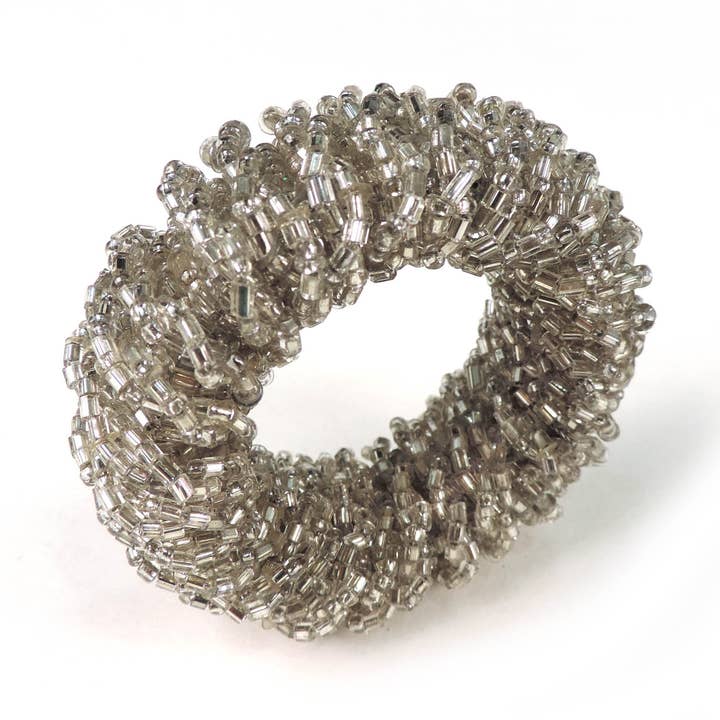 Trunkin' - Wholesale Napkin ring - Bling-Bling Napkin Ring in Silver, Set of 40