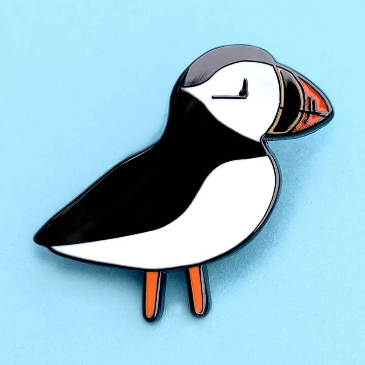 Tom Hardwick - Wholesale Reversspeld/knoop - Puffin emaille pin0