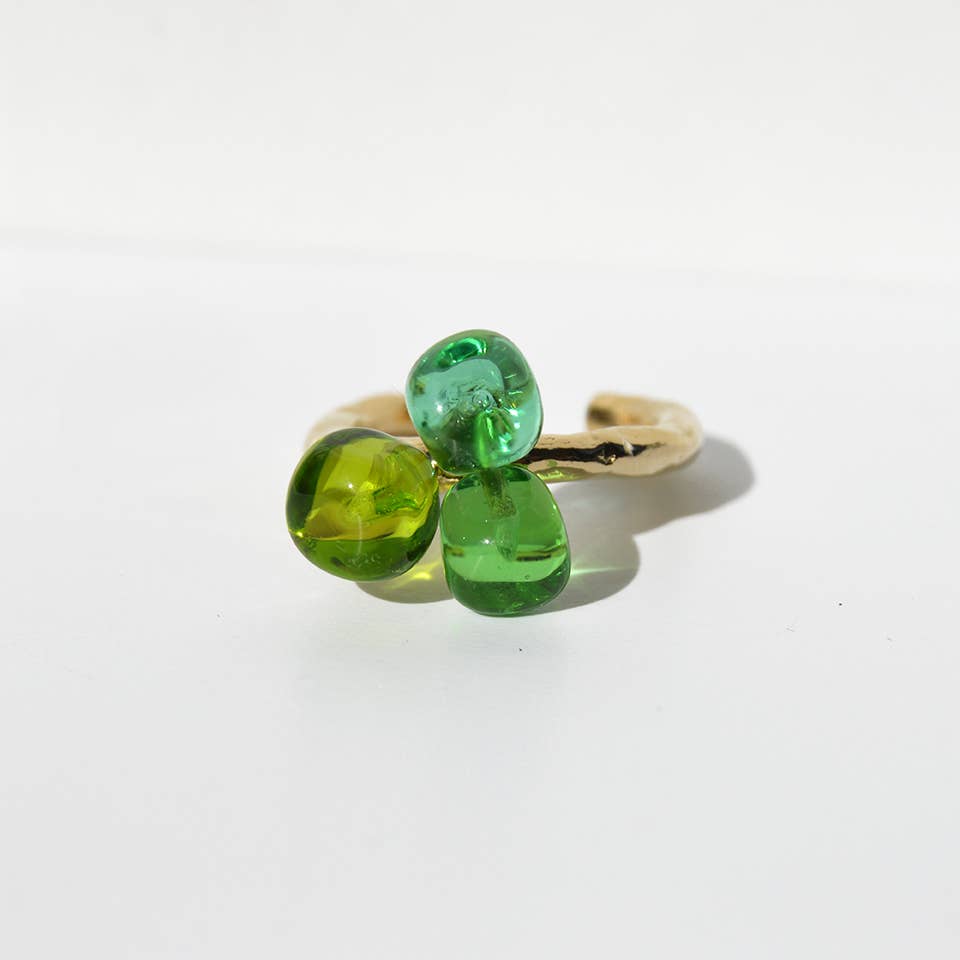 Chama Navarro - Wholesale Multi-Stone Ring - LALETI small Murano glass adjustable ring3