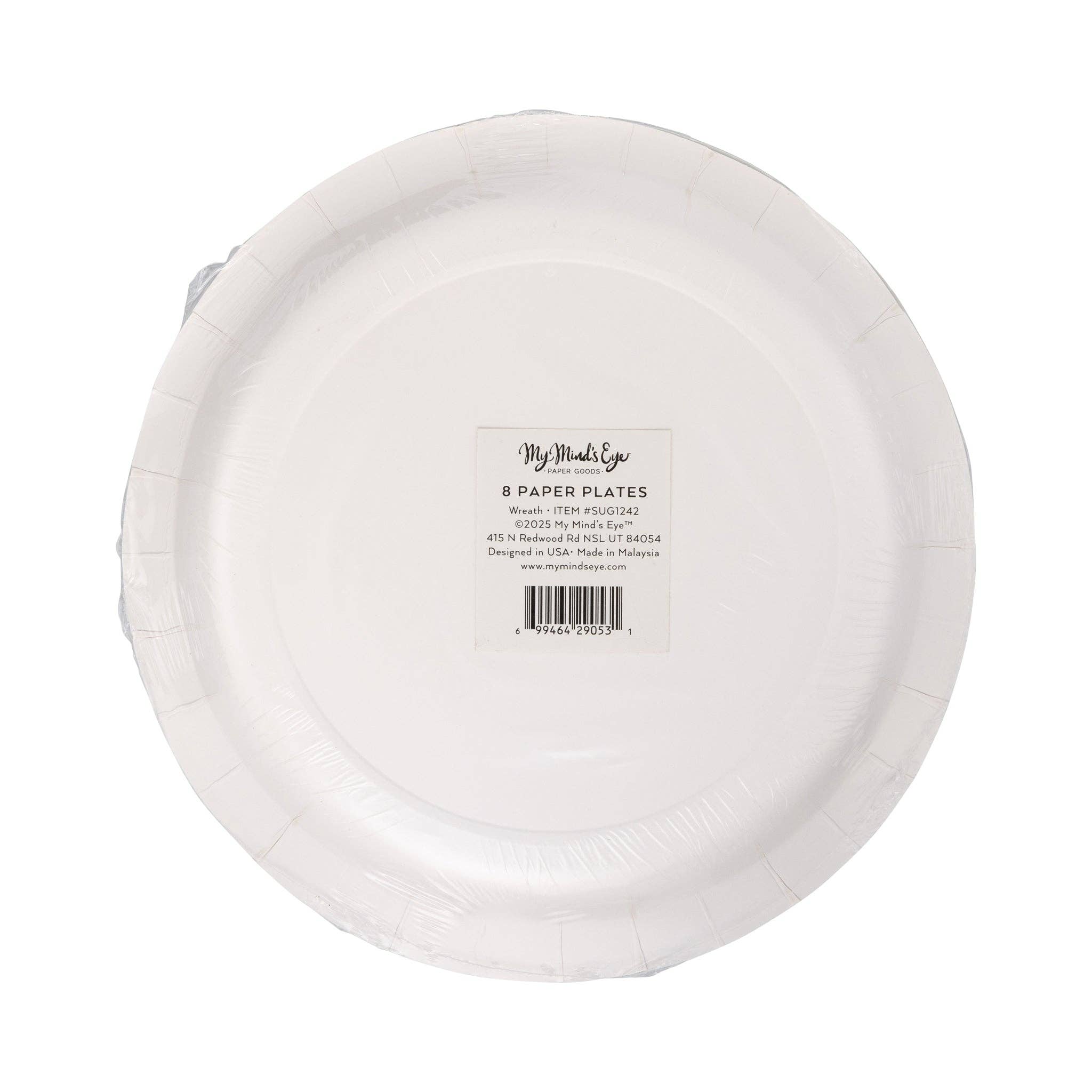 My Mind’s Eye - Wholesale Disposable Plate - SUG1242 - Wreath Plate5