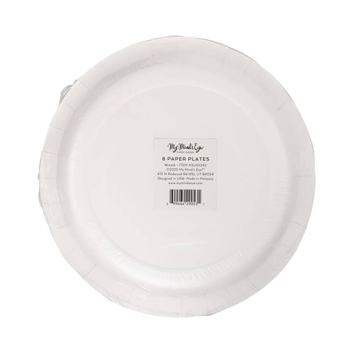 My Mind’s Eye - Wholesale Disposable plate - SUG1242 - Wreath Plate5