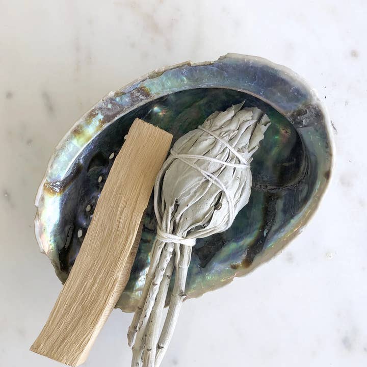 ELZA Scents – wholesale Salviabunt – Smudge Bundle - Naturligt skal, Vit Sag0