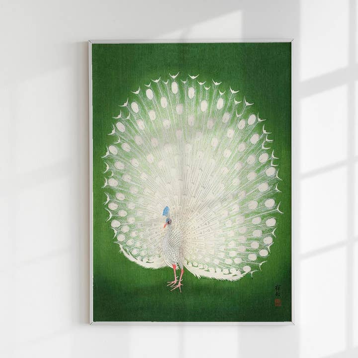 Green Peacock by Koson for wholesale by Patroa Studio