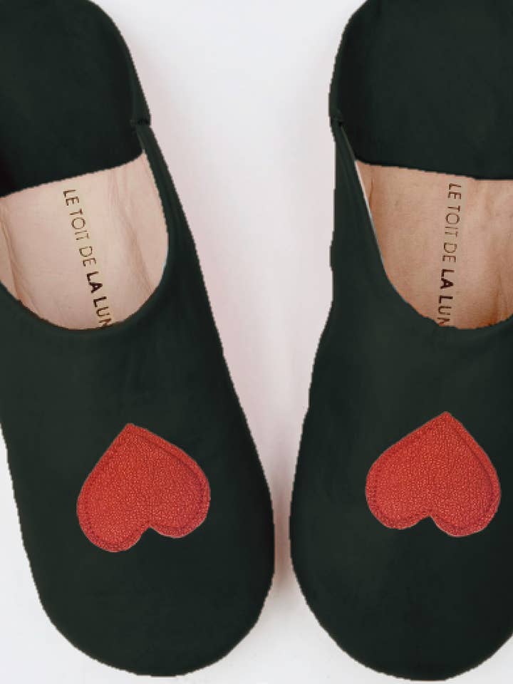 JULES leather slippers for wholesale by le toit de la lune