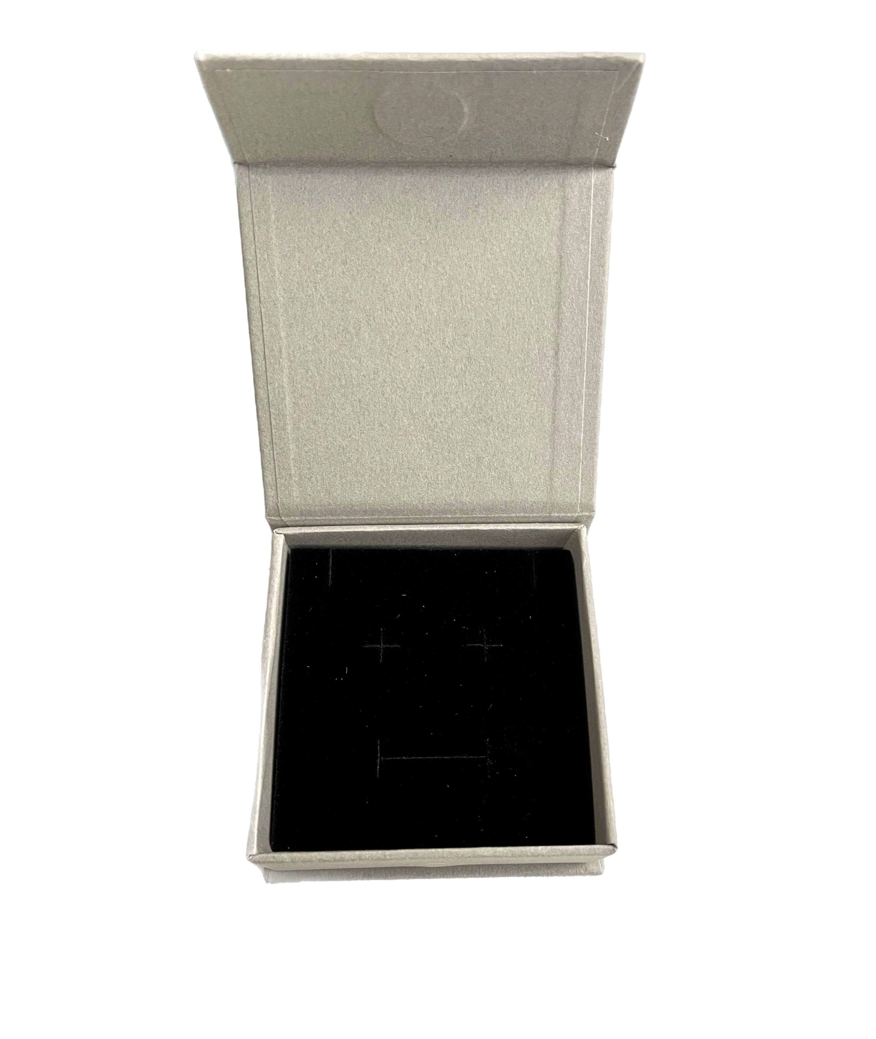 ANYGIFTGOODPACKINGBOX - Vente Boîte/rangement à bijoux - Boîte à bijoux en velours gris fait main avec plateau à compartiments pour bagues3