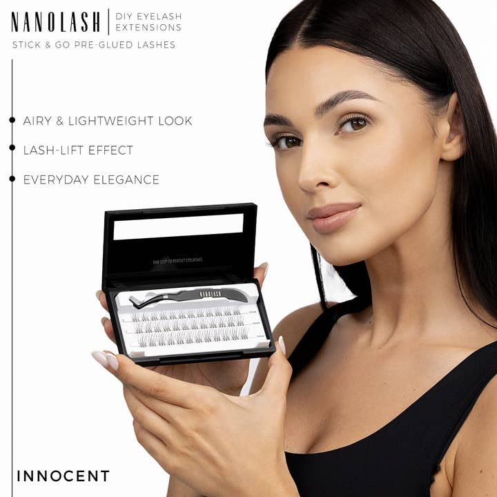 Everett Cosmetics - Wholesale False/Fake Eyelashes - Nanolash DIY Stick & Go Pre-Glued Lashes6