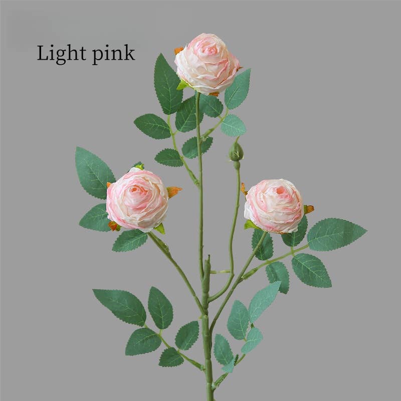 ACNITE(We cover U.S. import duties) - Wholesale Artificial Flowers - 3 heads curly rose flower Artificial rose flower for wedding14