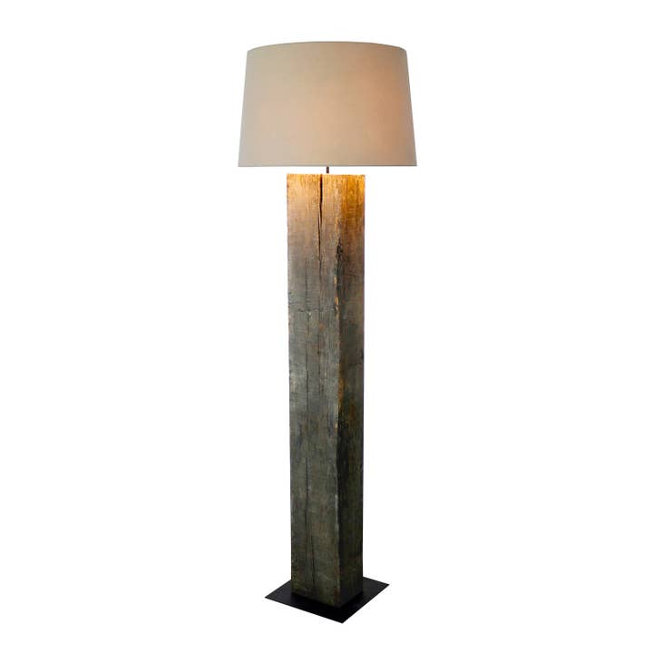 Railroad wood Floor Lamp FL615 for wholesale by Continental Home