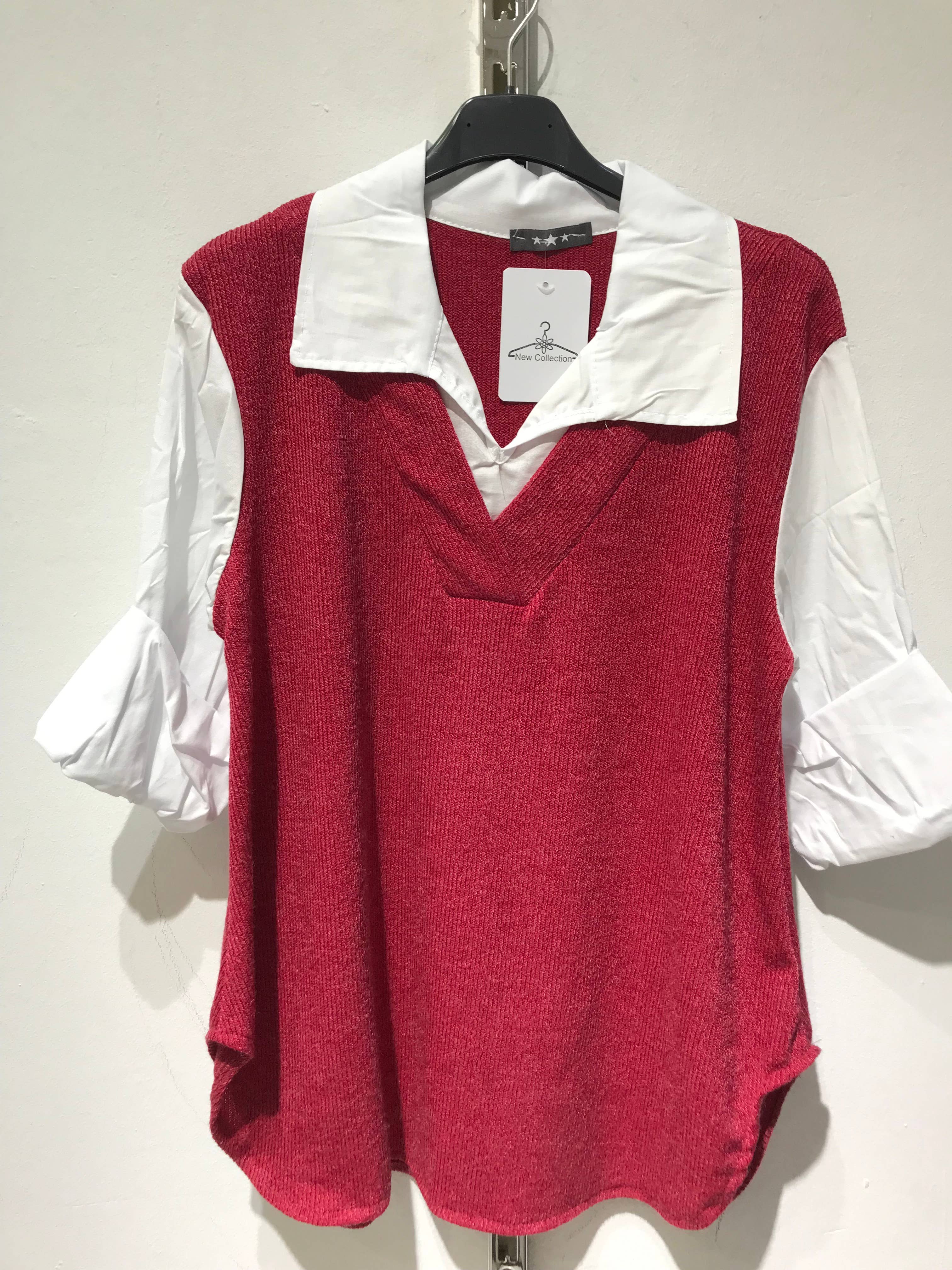 Only Yuan - Wholesale Blouse - Women's - ref13218 blouse with shirt collar1