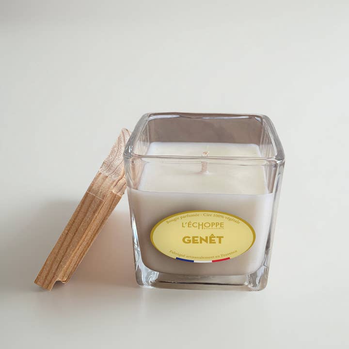 L'Échoppe Buissonnière - Wholesale Jar/Filled Candle - Scented Candle 85g - Floral - Small Square Jar10