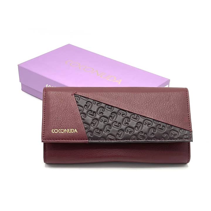 Women's genuine leather wallet, Coconuda, art. PDK520-70 for wholesale by Suie Valentini srl