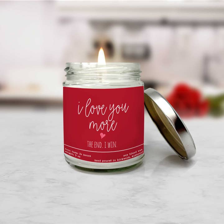 ZA Handmade Wholesale - Vendita all'ingrosso Candela in vasetto - Divertente candela di San Valentino | Ti amo più novità regalo0