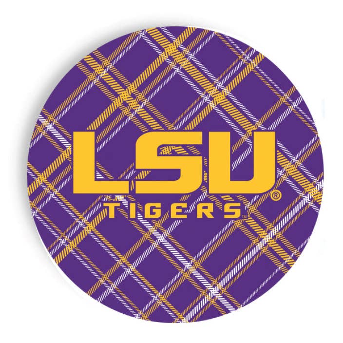 LSU - 9 Inch Dinner Plates for wholesale by Sassy Cups