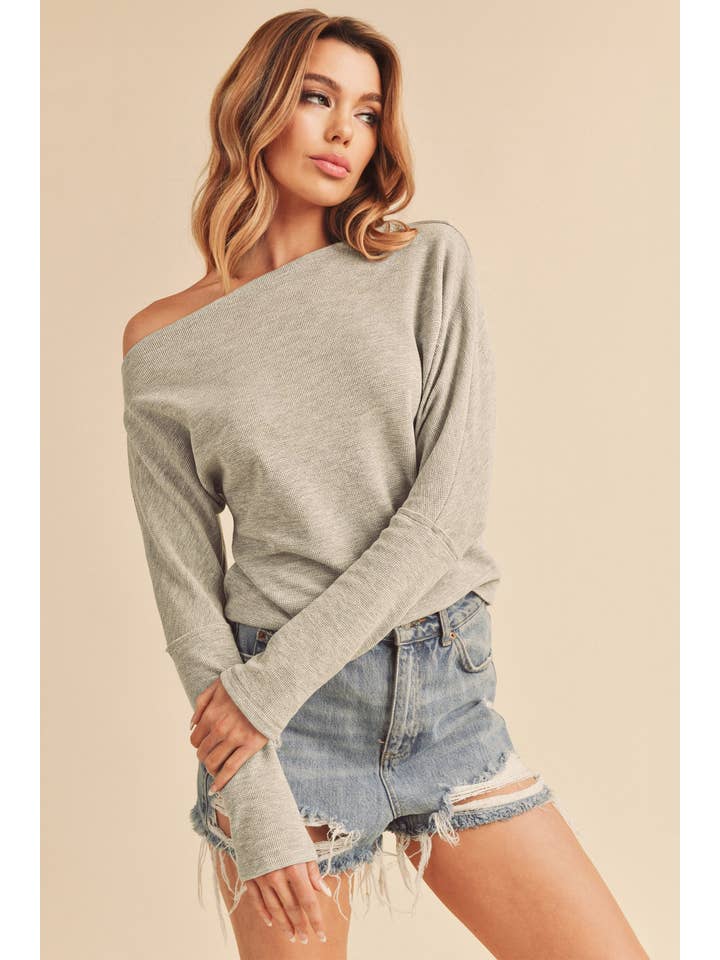 AEMI + CO - Wholesale Knit Top - Women's - 8114BN Lula Thermal Top