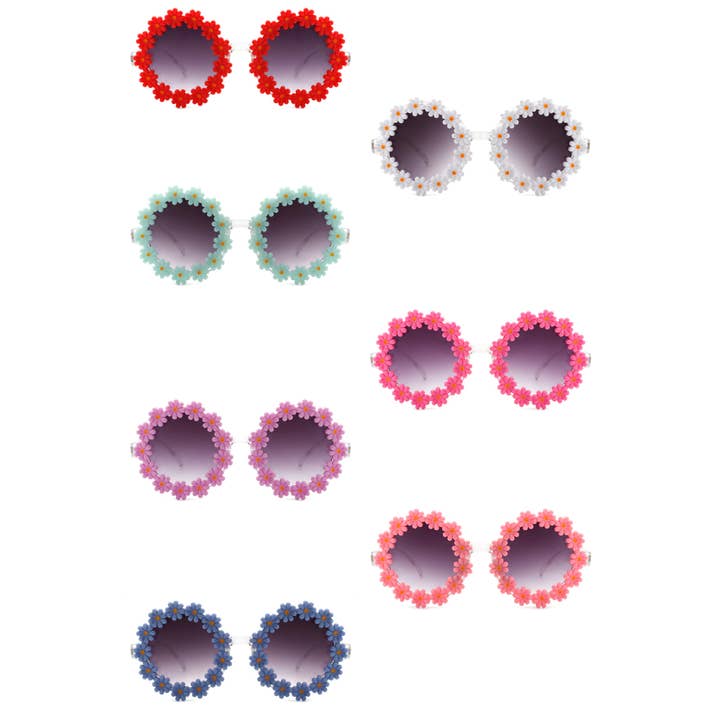 Cramilo Eyewear - Wholesale Zonnebril - Dames - Ronde Daisy Flower Shape Circle Party Dames Zonnebril1