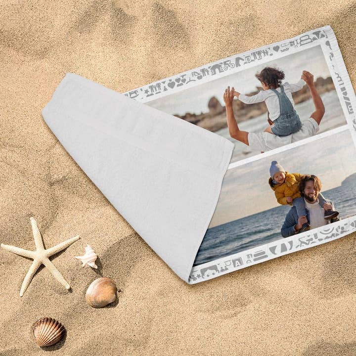 CanvasChamp - Wholesale Beach Towel - Personalized Beach Towel with Photo & Text Customization