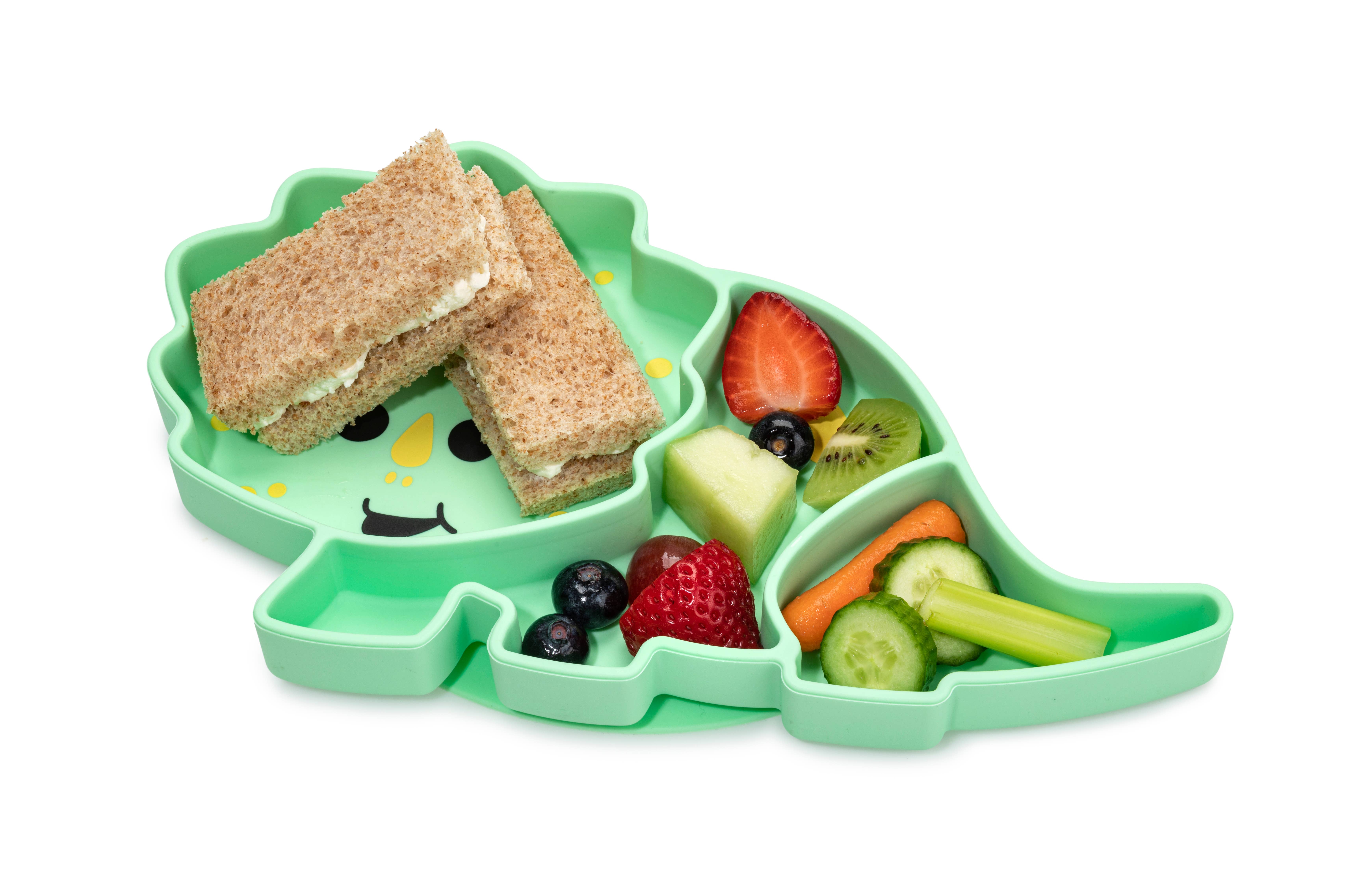 melii - Vente Assiette – enfant et bébé - Assiette à ventouse divisée en silicone1