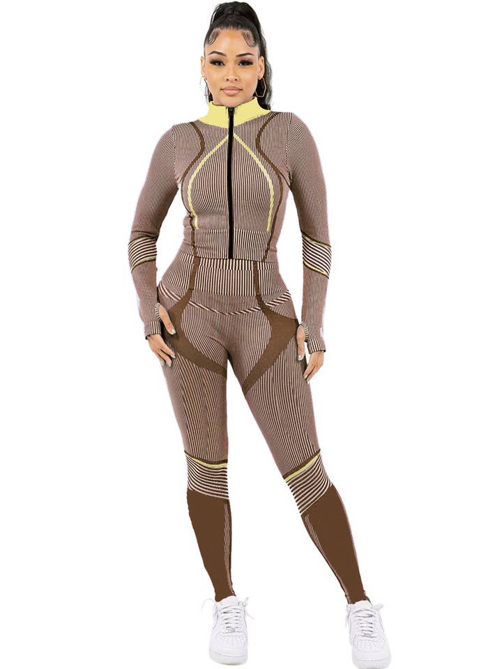 AKTIV BESKÅRET JAKKE LEGGINGS SÆT for engroshandel hos ITSSY