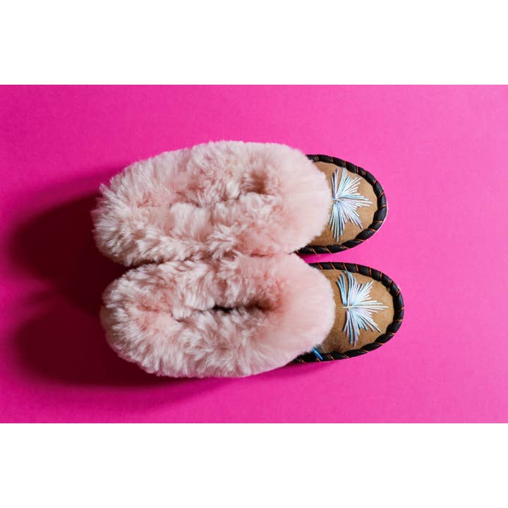 Sheepers - Wholesale Slippers - Women's - Unicorn Candy Pink Sheepskin Slippers2