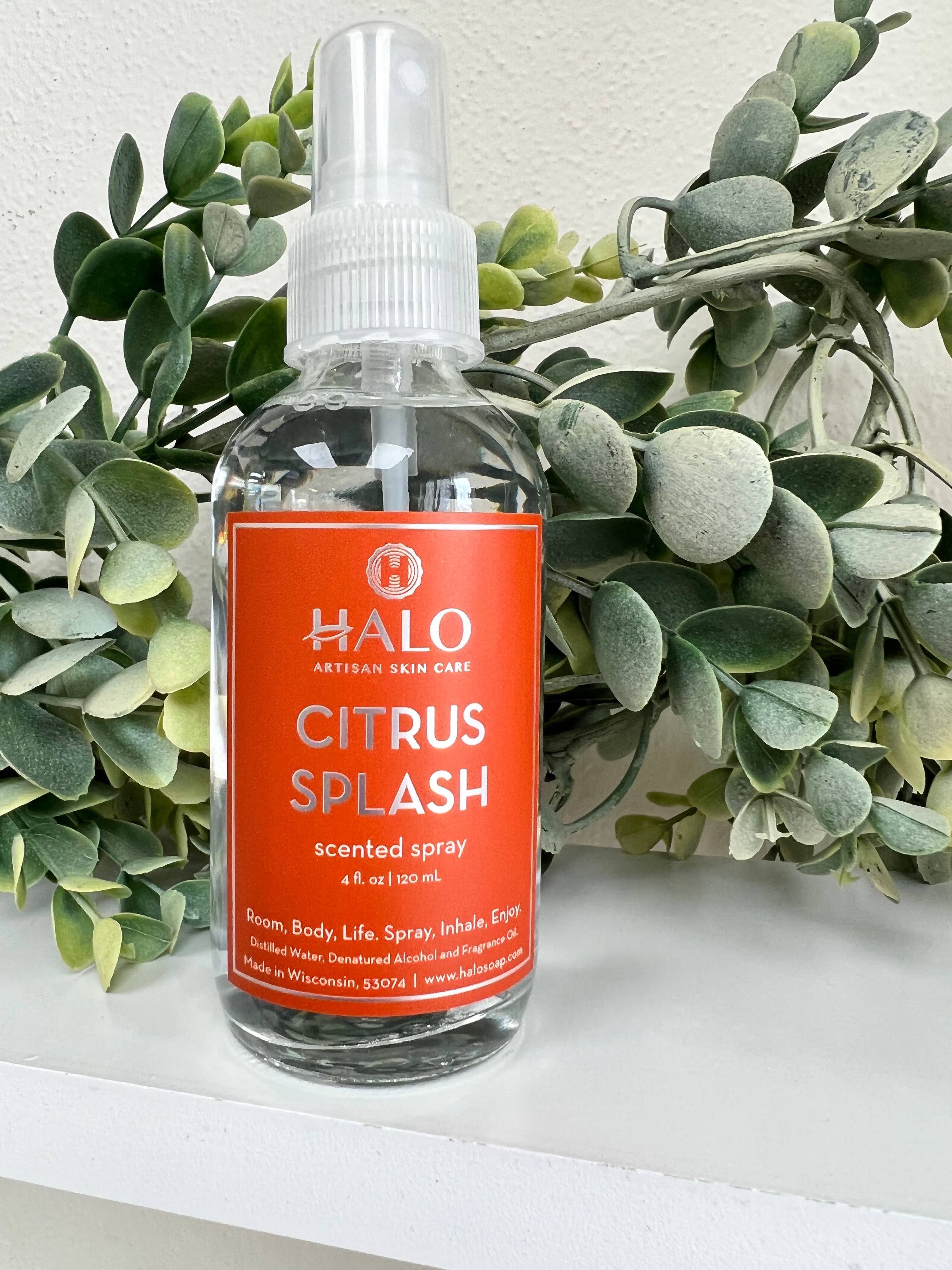 Halo Artisan Skin Care - Wholesale Room & Linen Spray - Room and Body Spray - Citrus Splash