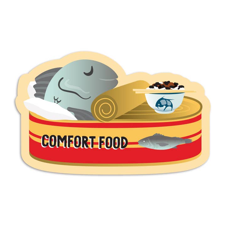 Comfort food dace vinyl sticker for wholesale by I'll Know It When I See It