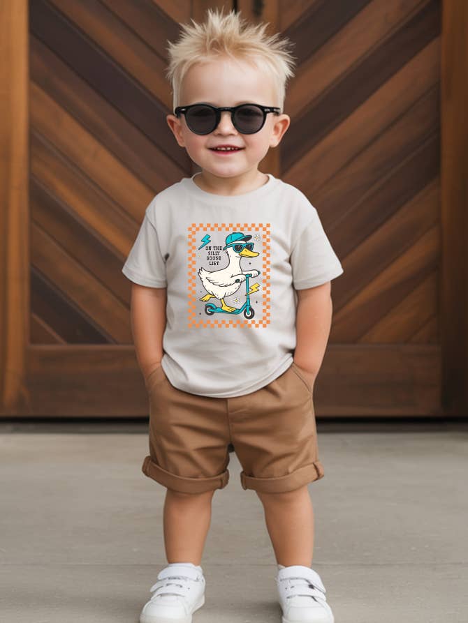 On the Silly Goose List Toddler Tshirt for wholesale by Julie Jersey Designs