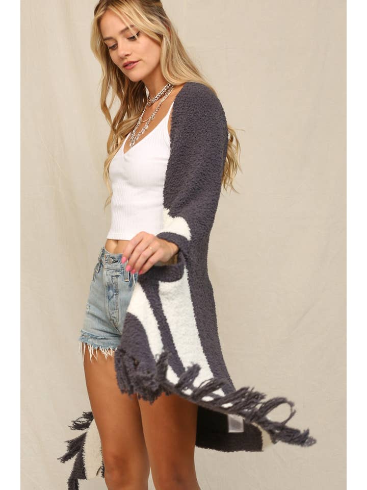 KyeMi - Wholesale Poncho - Women's - Super Soft And Stretchy Poncho With Fringe4