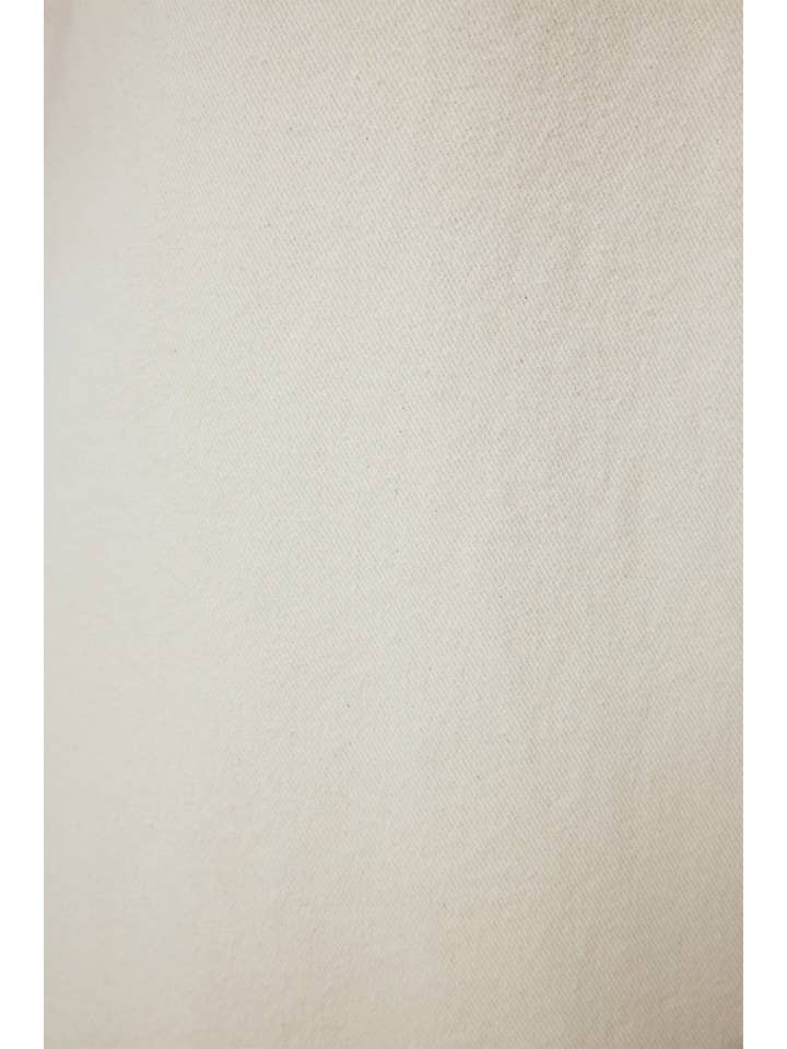 Cream DOUBLE BREASTED NATURAL DENIM SKIRT - A LINE, HIGH WAIS for wholesale on Faire