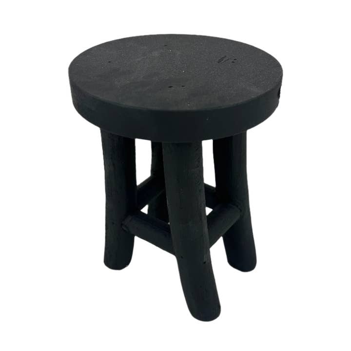 Black Wood Stools for wholesale by Twelve Timbers