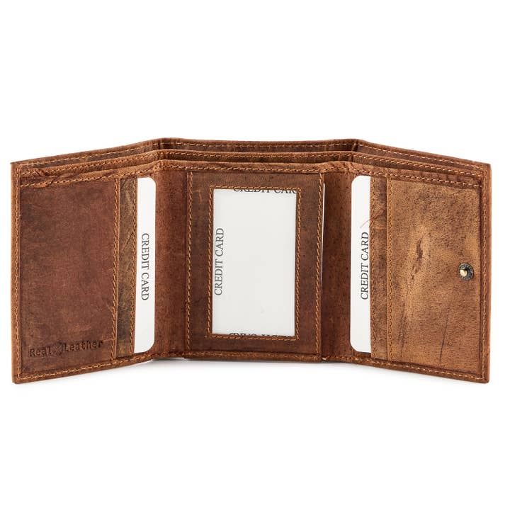 Portafoglio verticale HYDESTYLE® in vera pelle #703 per la vendita all'ingrosso da parte di Hydestyle London