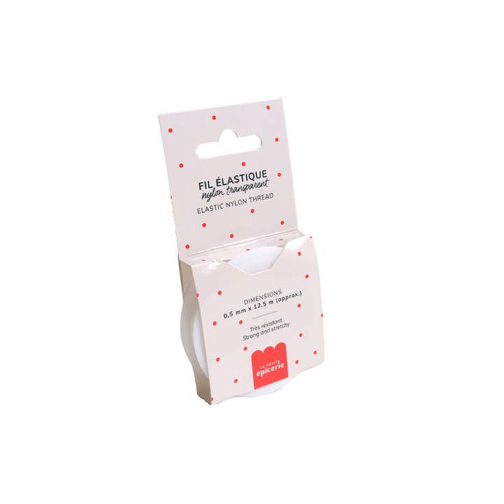 La Petite Épicerie - Wholesale Craft Supplies - 12.5 m or 0.5 mm nylon elastic thread - Clear