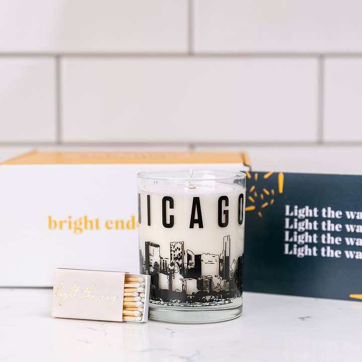 Chicago Candle Gift Box for wholesale by Bright Endeavors
