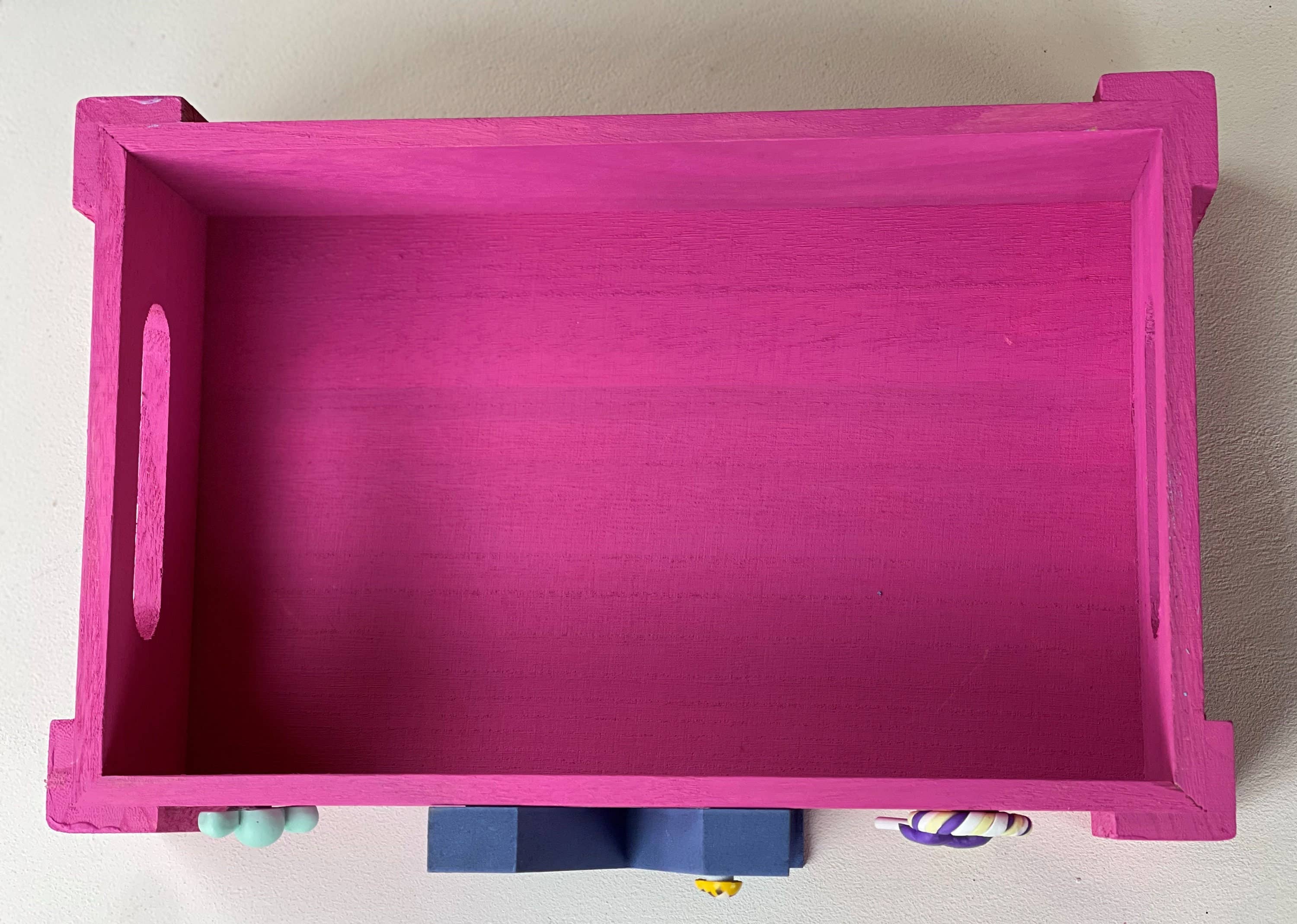 Rainbow Craft Studio – wholesale Decorative box – Personalised small wooden letter box / crate book toy teddy memories2