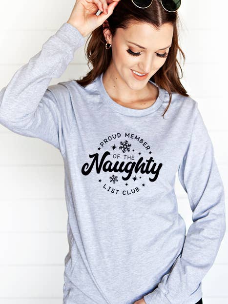Naughty Long Sleeve for wholesale by Wildberry Waves