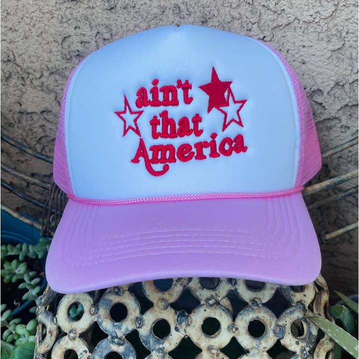 Ain't Take America Pink Trucker por atacado de Free Spirit