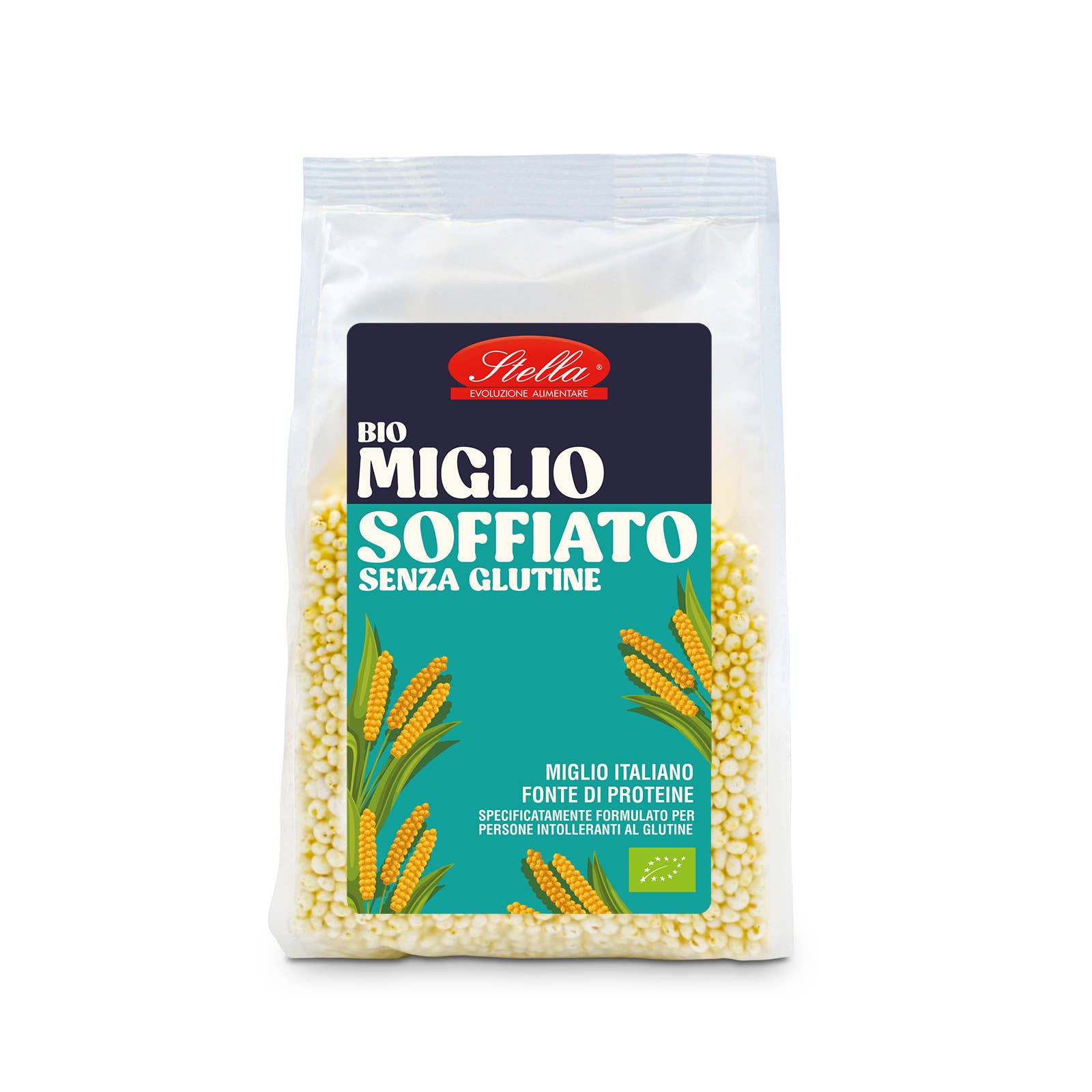 Stella Foods s.r.l. - Wholesale Puffed Rice Treat - STELLA Organic Gluten-Free Puffed Millet 100g