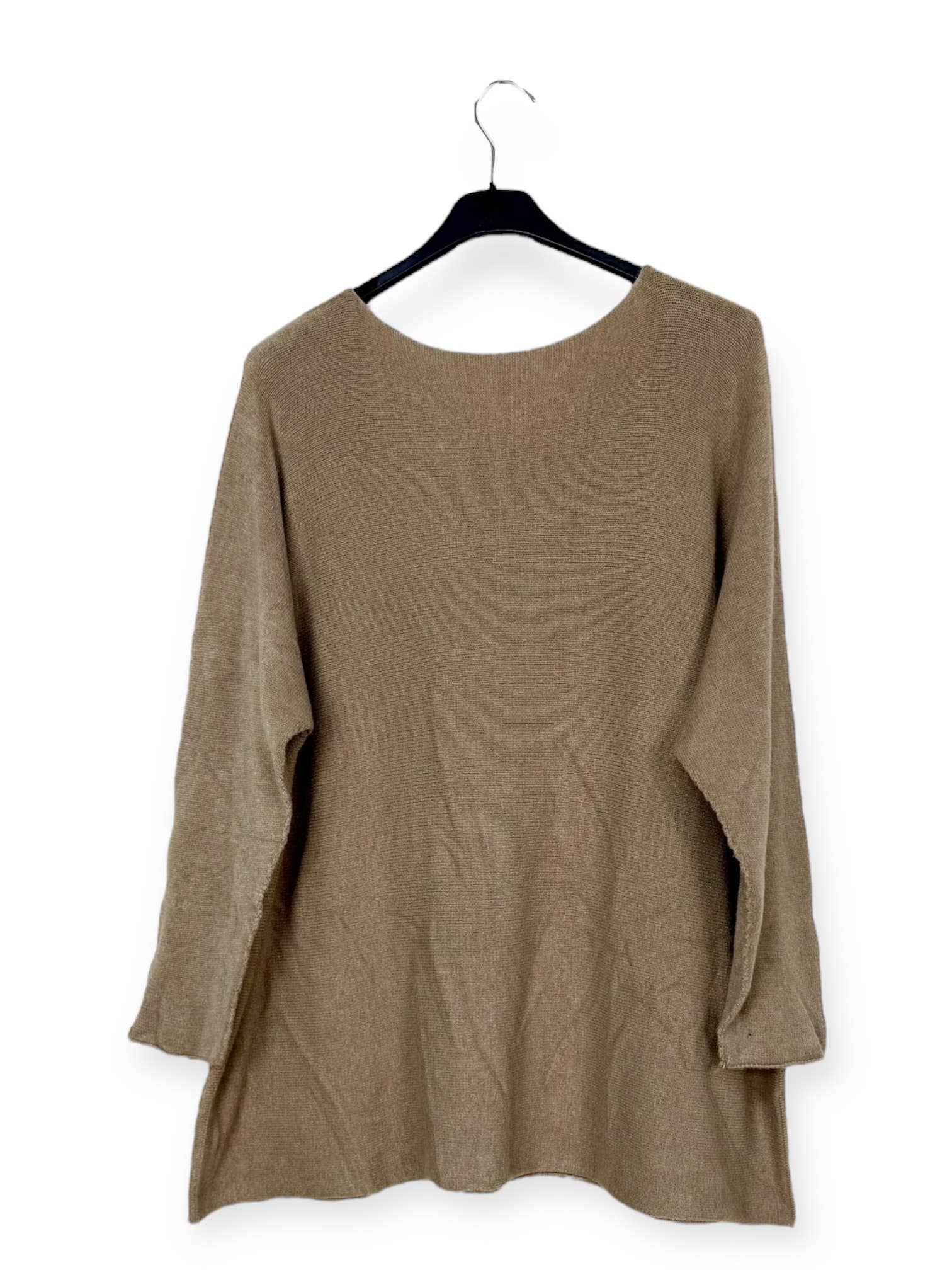 Lucky Nana - Wholesale Knit Sweater - Women's - AH L2218 - Plus Size V-Neck Sweater4