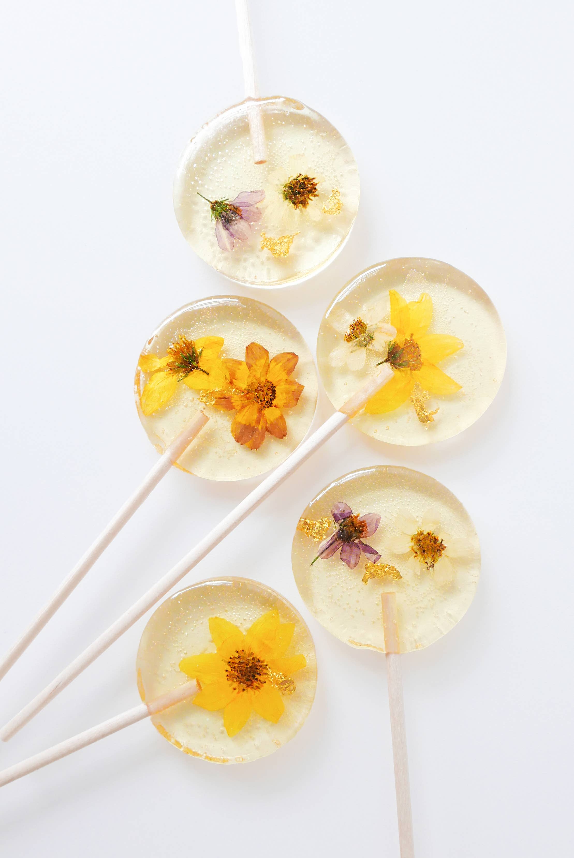 Hard Nectar – wholesale Lollipop – Champagne Flower Lollipops - Pack of 50 - Vegan, Gluten Free6