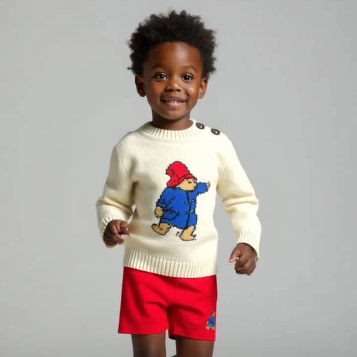 Little Goodall - Wholesale Knit Sweater - Kids - Kids Paddington™ Bear Sweater - Red Hat Edition1