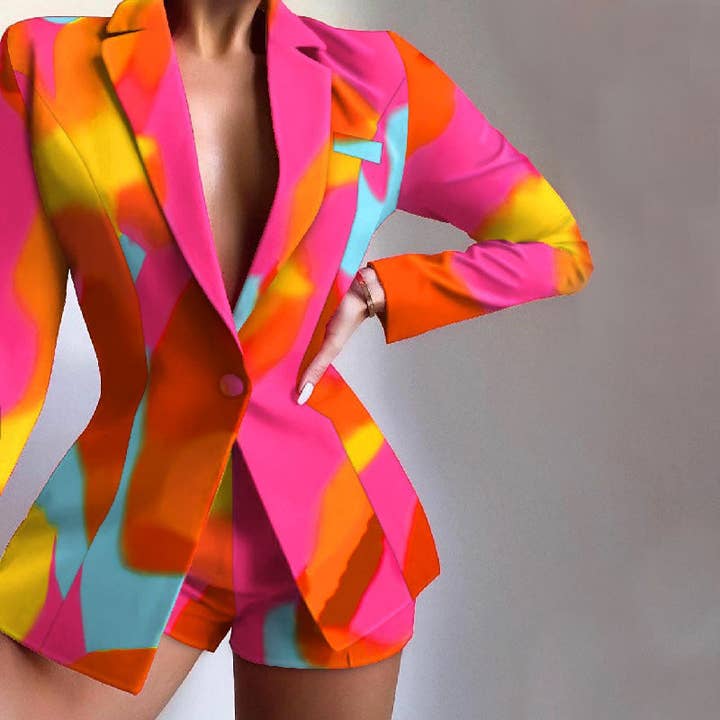 world apparel - Wholesale Suit Set - Women's - 2025 NEW Leopard Print Suit Chic Trendy Fall Fashion