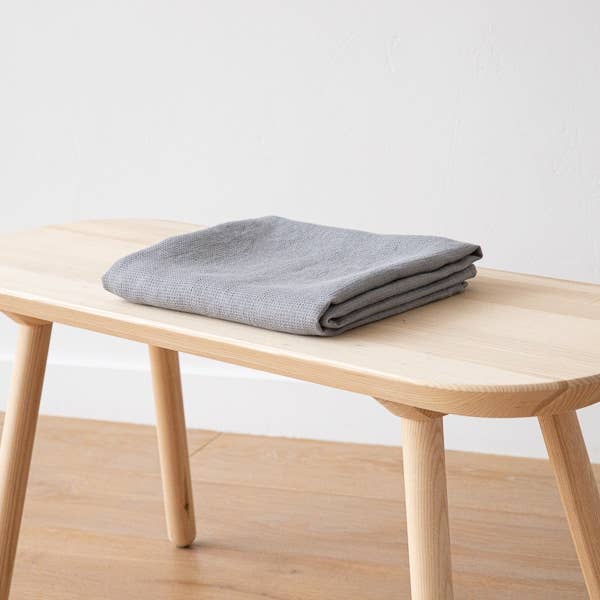 LinenMe – Engroshandel Badehåndklæde – Linned badehåndklæde grafit vasket vaffel4