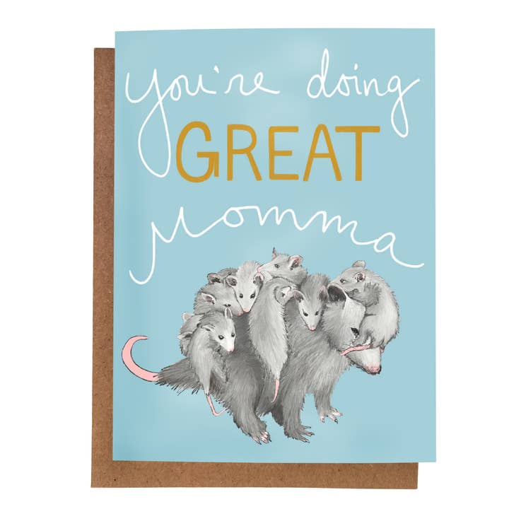 You're Doing Great, Momma - Mother's Day Card for wholesale by beve!