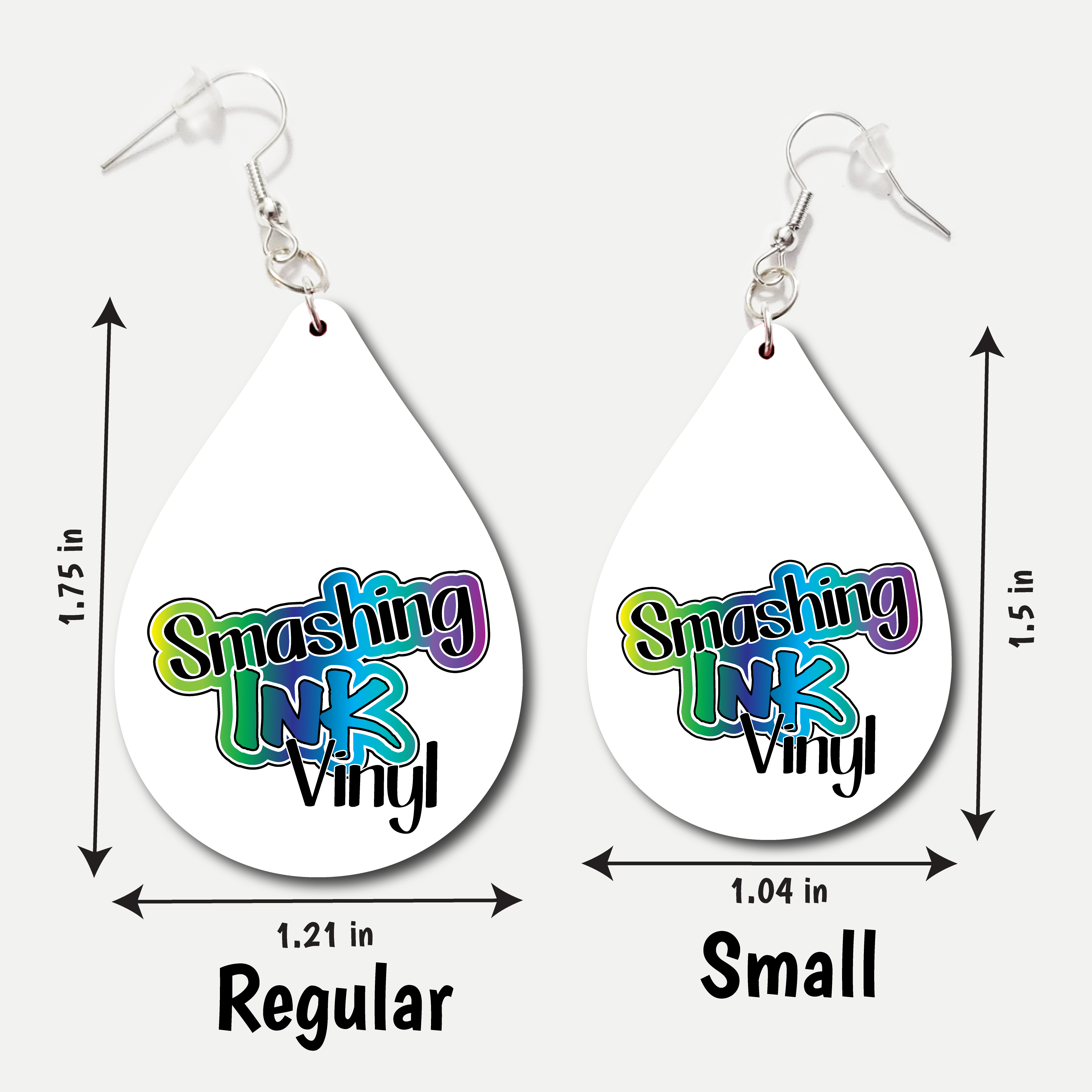 Smashing Ink Vinyl - Wholesale Dangle Earrings - Floral Pumpkin - Acrylic Earrings1