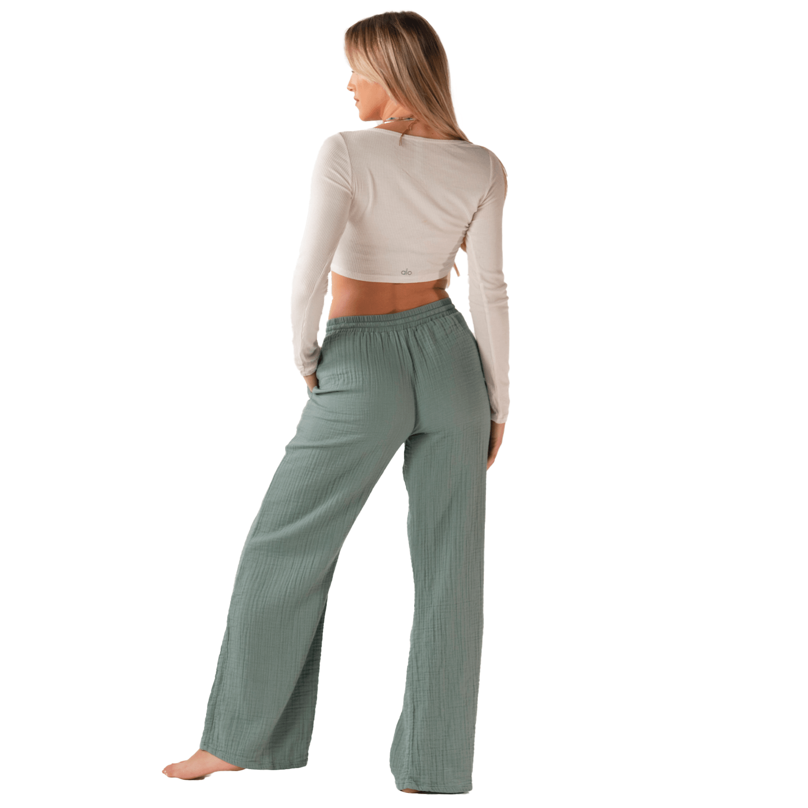 Lotus and Luna – wholesale Pants – Women's – Sage Cabana Pants7