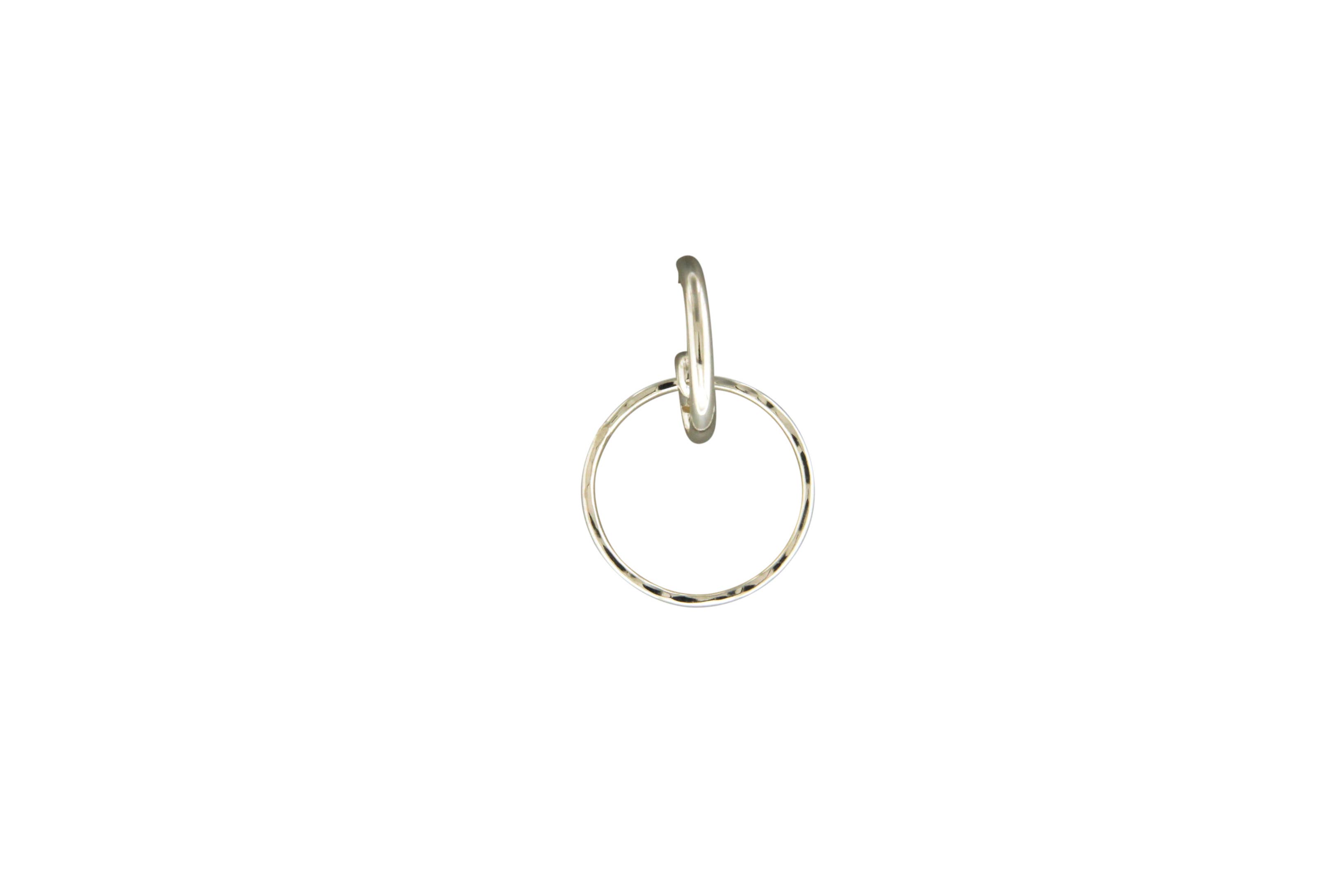 Mark Steel Jewelry - Wholesale Stud/Post Earrings - Dangling Circle Post Hoop Earring 0