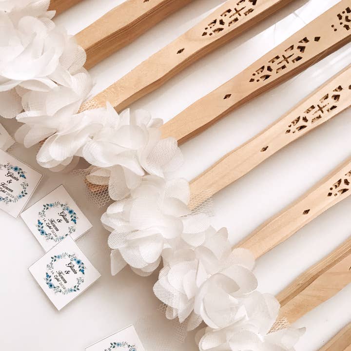 Uniq Favors - Wholesale Party gift - Personalized Wooden Fan Favor, Personalized Fan Bulk Gifts5