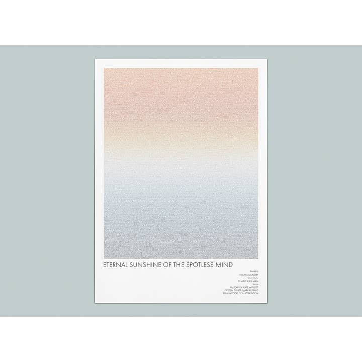 Eternal Sunshine Spotless Mind typografische kunstdruk voor wholesale door Fade Out Prints